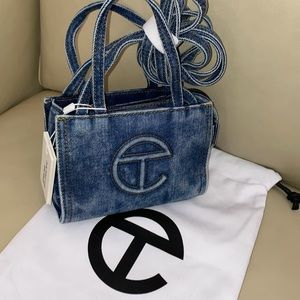 Telfar Denim Tote Bag